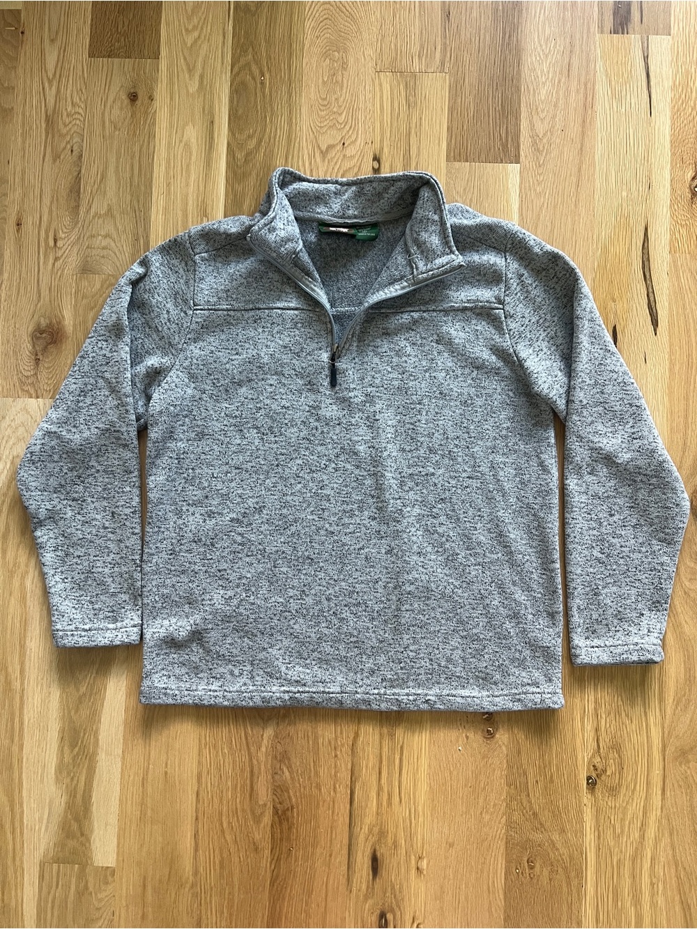 Men's Heather Gray Quarter-Zip Pullover Sweater